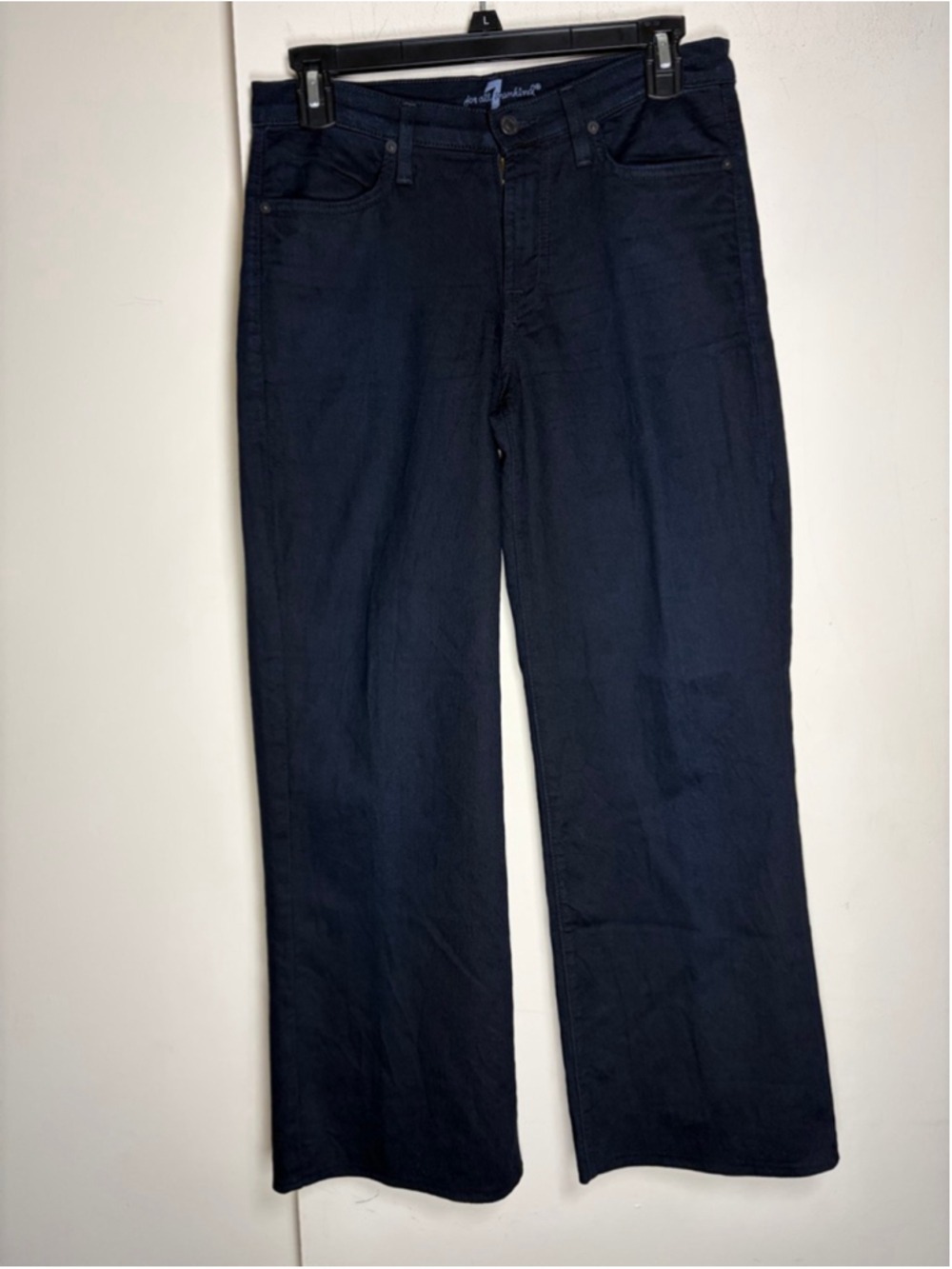 7 For All Mankind Women's Wide Leg Dark Wash The Trouser Pants Size 26